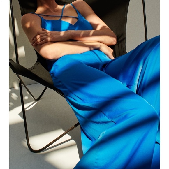 ZARA Satin Effect Jumpsuit - Picture 2 of 6